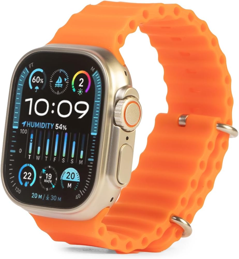 ConnectME SP8 Ultra Max Smart Watch, 49 mm Screen Size, Orange
