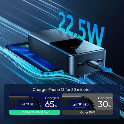 Joyroom JR-QP192 20000mAh 22.5W fast charging powerbank with LCD display - Black