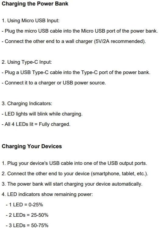 Joyroom JR-T012 Power Bank With 2USB, Type C And Micro Input 10000mAh Capacity - White|12 Months Warranty
