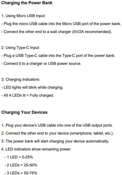 Joyroom JR-T012 Power Bank With 2USB, Type C And Micro Input 10000mAh Capacity - White|12 Months Warranty