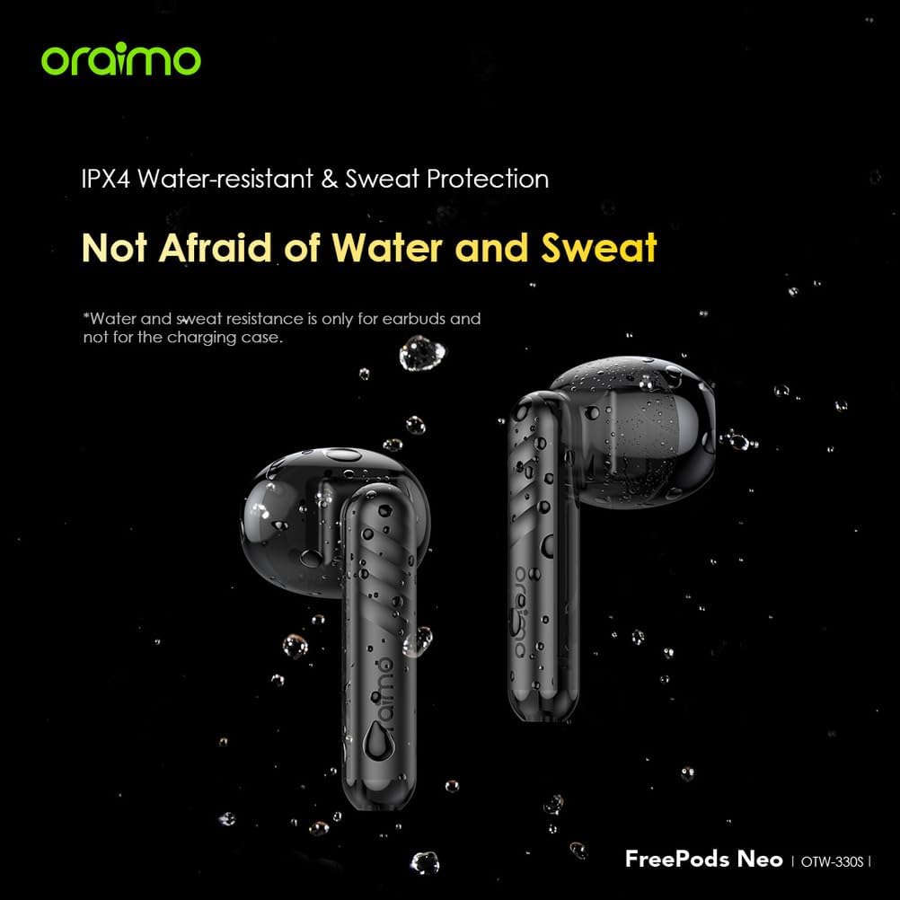 Oraimo OTW-330S FreePods Neo ENC Wireless Earbuds Bluetooth TWS Earphone with APP Control,50h Play T