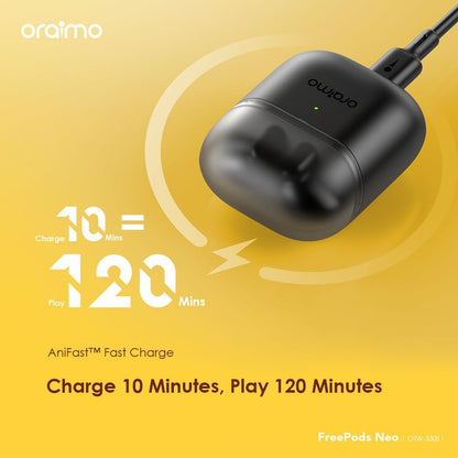 Oraimo OTW-330S FreePods Neo ENC Wireless Earbuds Bluetooth TWS Earphone with APP Control,50h Play T