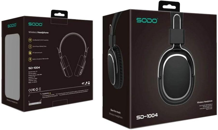 wireless headphone sodo sd-1004 - Black