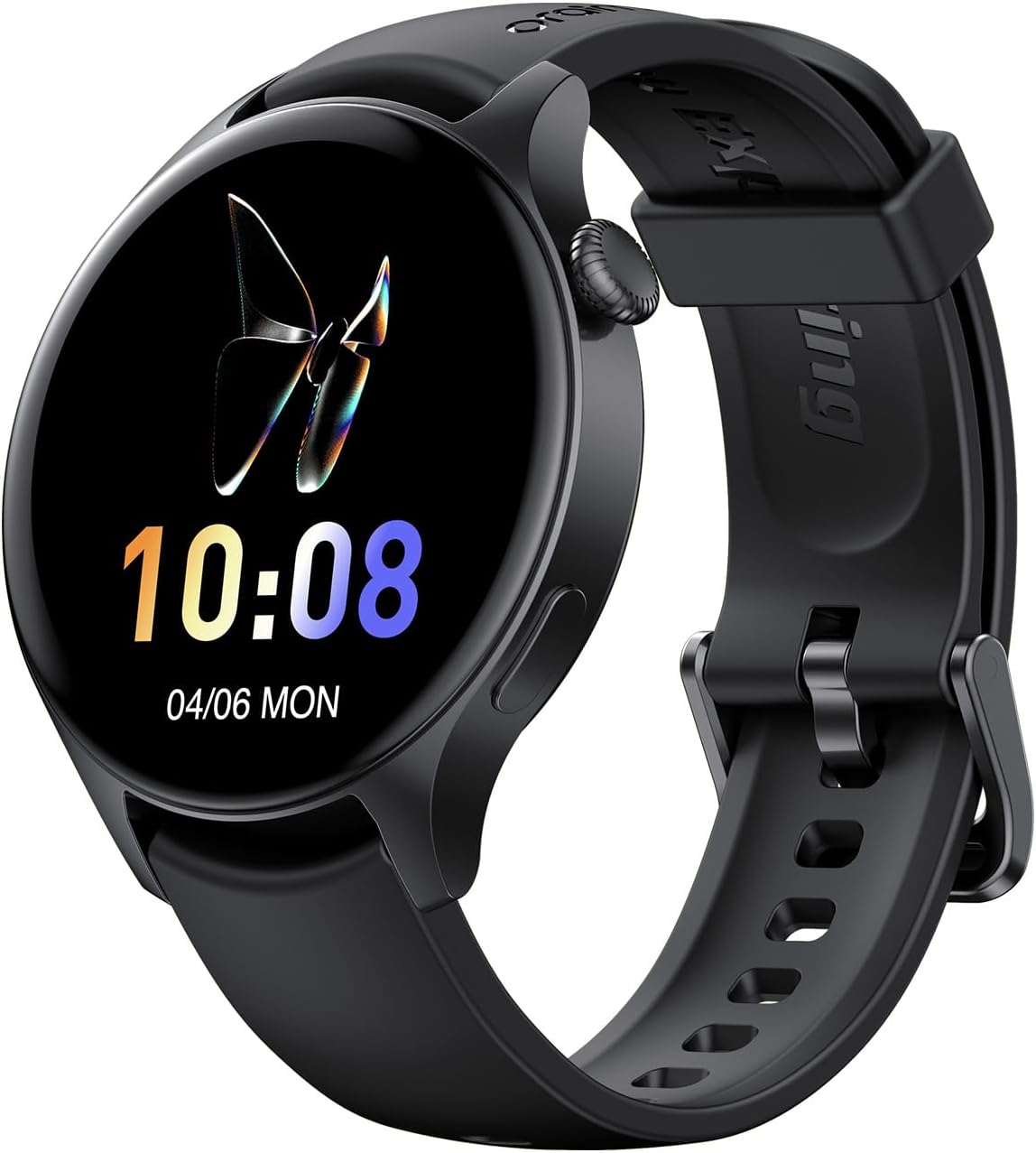 Oraimo ER Smartwatch (OSW-42), 1.43" Screen with Bluetooth Calling Features – Black