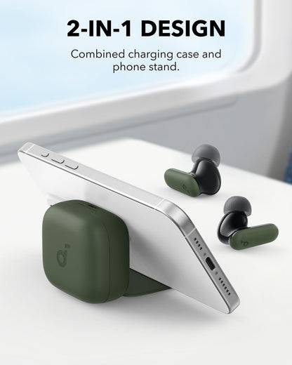 Anker Soundcore R50i NC True Wireless Earbuds 10mm Drivers with Big Bass, Bluetooth 5.3, 45H Playtime, IP54-Sweatguard M waterproof, AI Clear Calls with 4 Mics, 22 Preset EQs via App-green