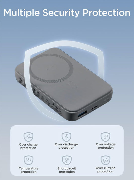 Joyroom JR-W020 20W Magnetic Wireless Power Bank 10000mAh - Black|12 Months Warranty