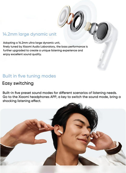 Xiaomi Wireless Earphones, Redmi buds 6 Play, 36 Hours Playtime, AI Call Noise Reduction, Ultra Lightweight, Compatible with Google Fast Pair, Fast Charging, Black |6 month manufacturer warranty