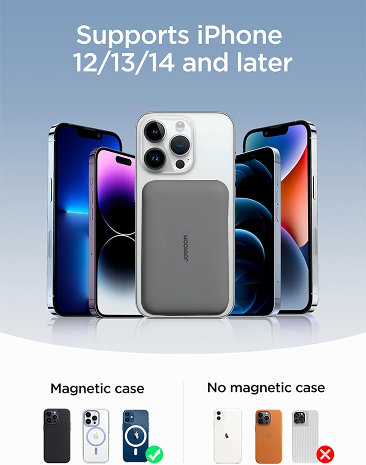 Joyroom JR-W020 20W Magnetic Wireless Power Bank 10000mAh - Black|12 Months Warranty