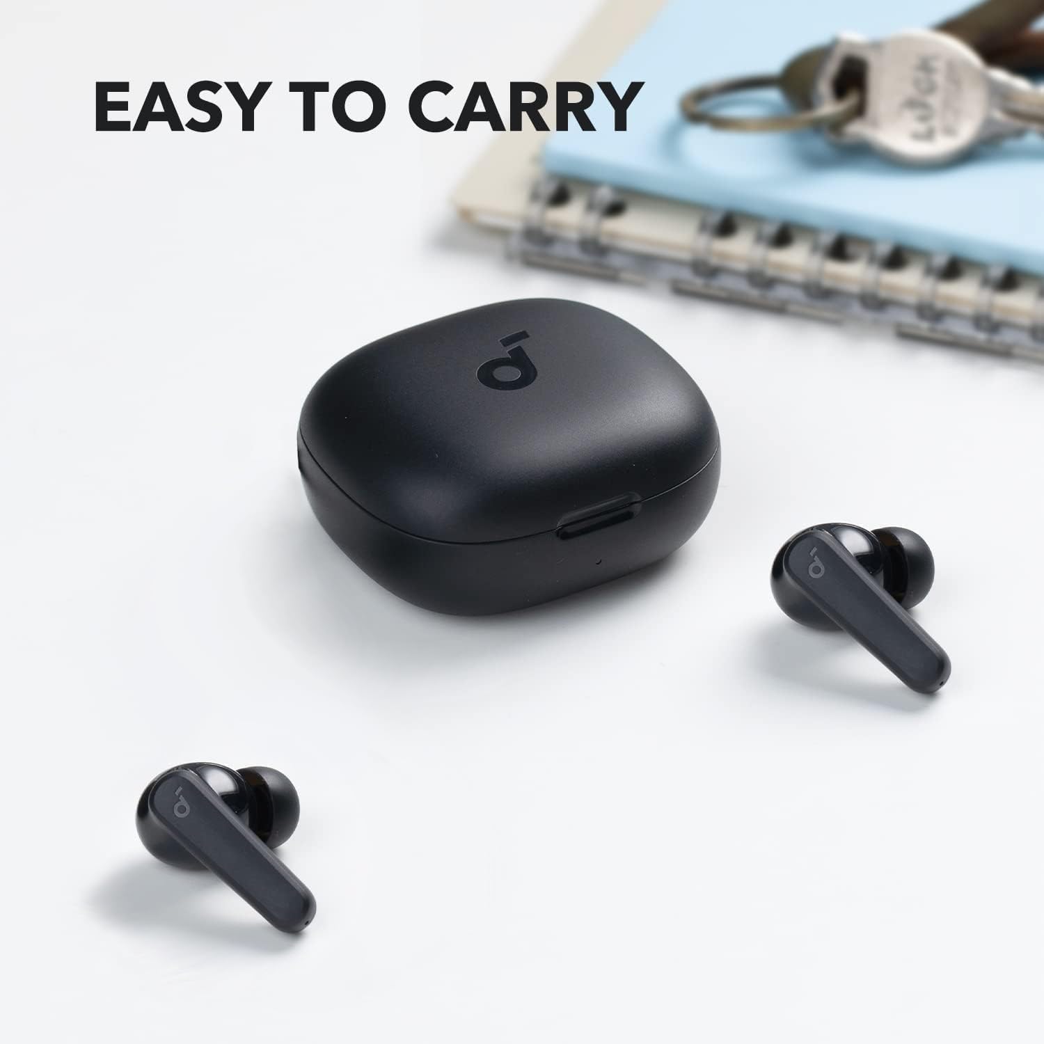 Anker Soundcore R50i True Wireless In-Ear Earbuds (TWS), IPX5-Water Resistant, Clear Calls with Stereo Sound, Super Low Latency, App with 22 Preset EQs, Soft Touch Black, 18 Months Warranty