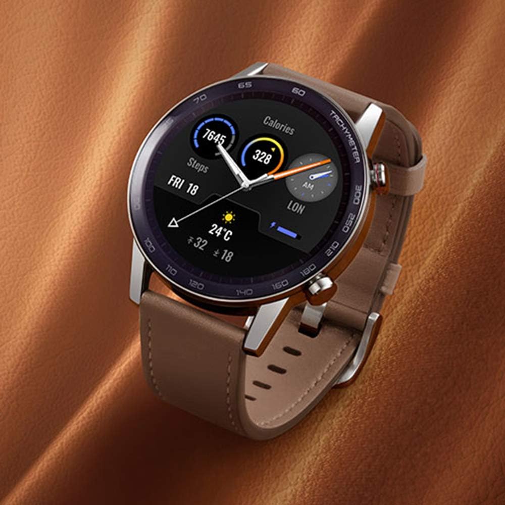 Honor MagicWatch 2 Smartwatch, 14 Day Battery Life, 15 Fitness Modes, SpO2 Monitor, Swimming Heart Rate Monitor, Stress Sleep Tracking, Bluetooth Call, 46mm, Charcoal Black