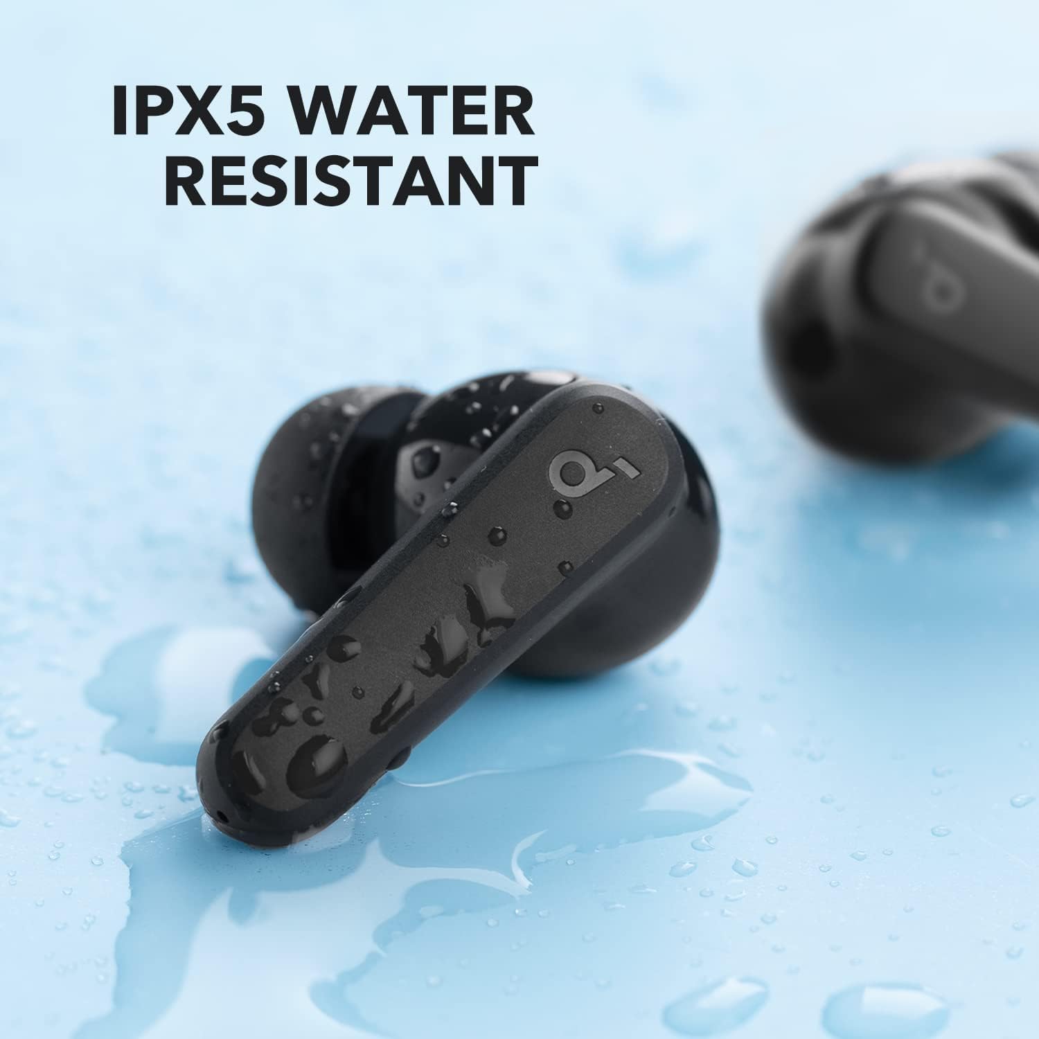 Anker Soundcore R50i True Wireless In-Ear Earbuds (TWS), IPX5-Water Resistant, Clear Calls with Stereo Sound, Super Low Latency, App with 22 Preset EQs, Soft Touch Black, 18 Months Warranty