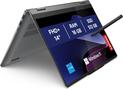 Lenovo IdeaPad 5 2-in-1, Notebook Convertible 14", WUXGA (1920x1200) Display 60Hz, Intel Core i5-13420H, Intel UHD Graphics, 16GB RAM, 512GB SSD M.2, WiFi 6, Windows 11 - Luna Grey