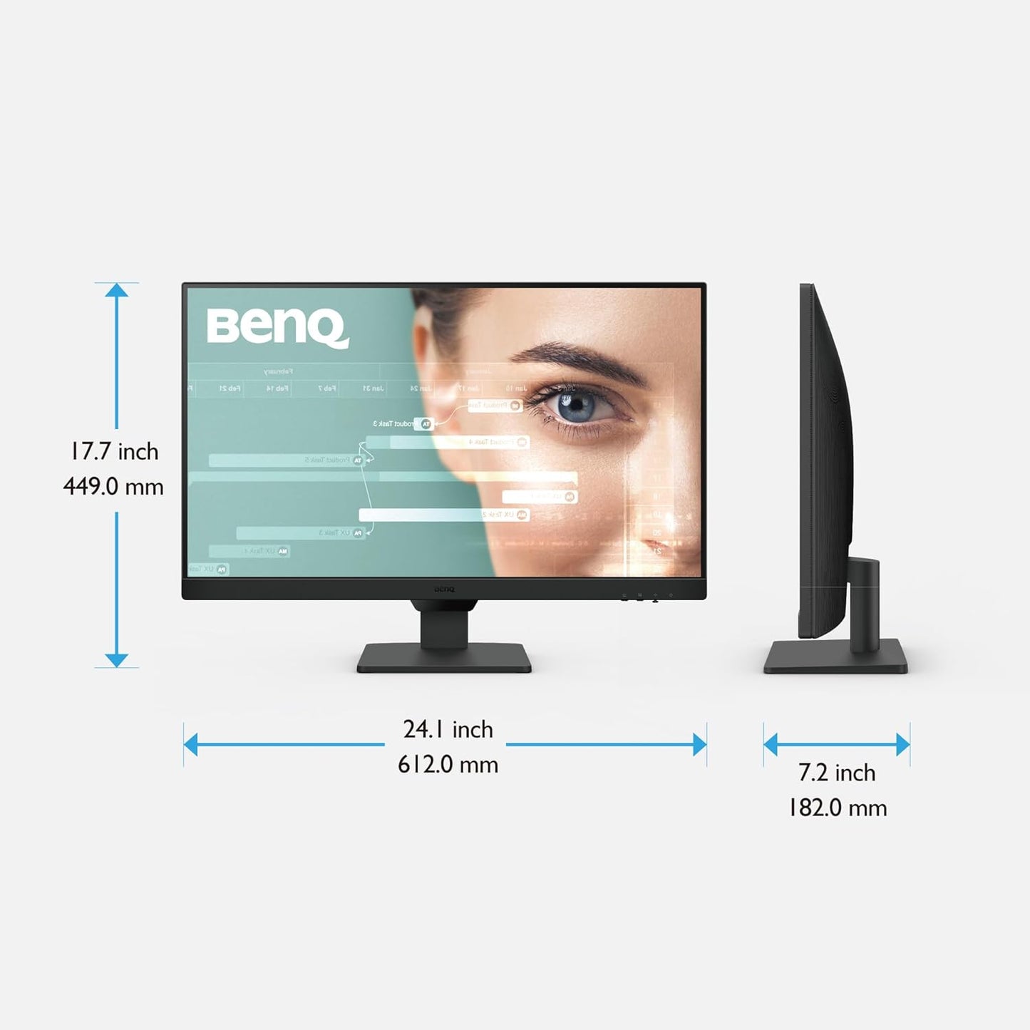 BenQ GW2790 27" Gaming Monitor | Smooth 100Hz | True 99% sRGB Color | Eye Protection | Sleek Frameless Design | Multiple Connections | Built-in Audio | Ready to Use | 3 Year Warranty