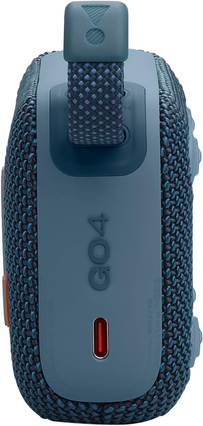 JBL Go 4 Portable Bluetooth Speaker: JBL Pro Sound, Deep Bass | 7+2 Hours Runtime with Playtime Boost | IP67 Waterproof & Dustproof | Multi-Speaker Connection | Vibrant Blue | 1 Year Local warranty