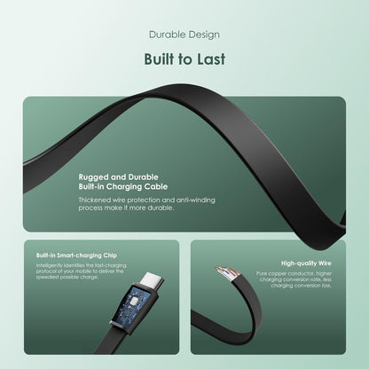 Oraimo Traveler 15 Flash 20000mAh Power Bank with 15W Fast Charging,Type-C & USBs Triple Output, Multi-Layer Protection with 3D Texture Exterior