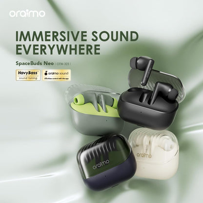 Oraimo OTW-330S FreePods Neo ENC Wireless Earbuds Bluetooth TWS Earphone with APP Control,50h Play T