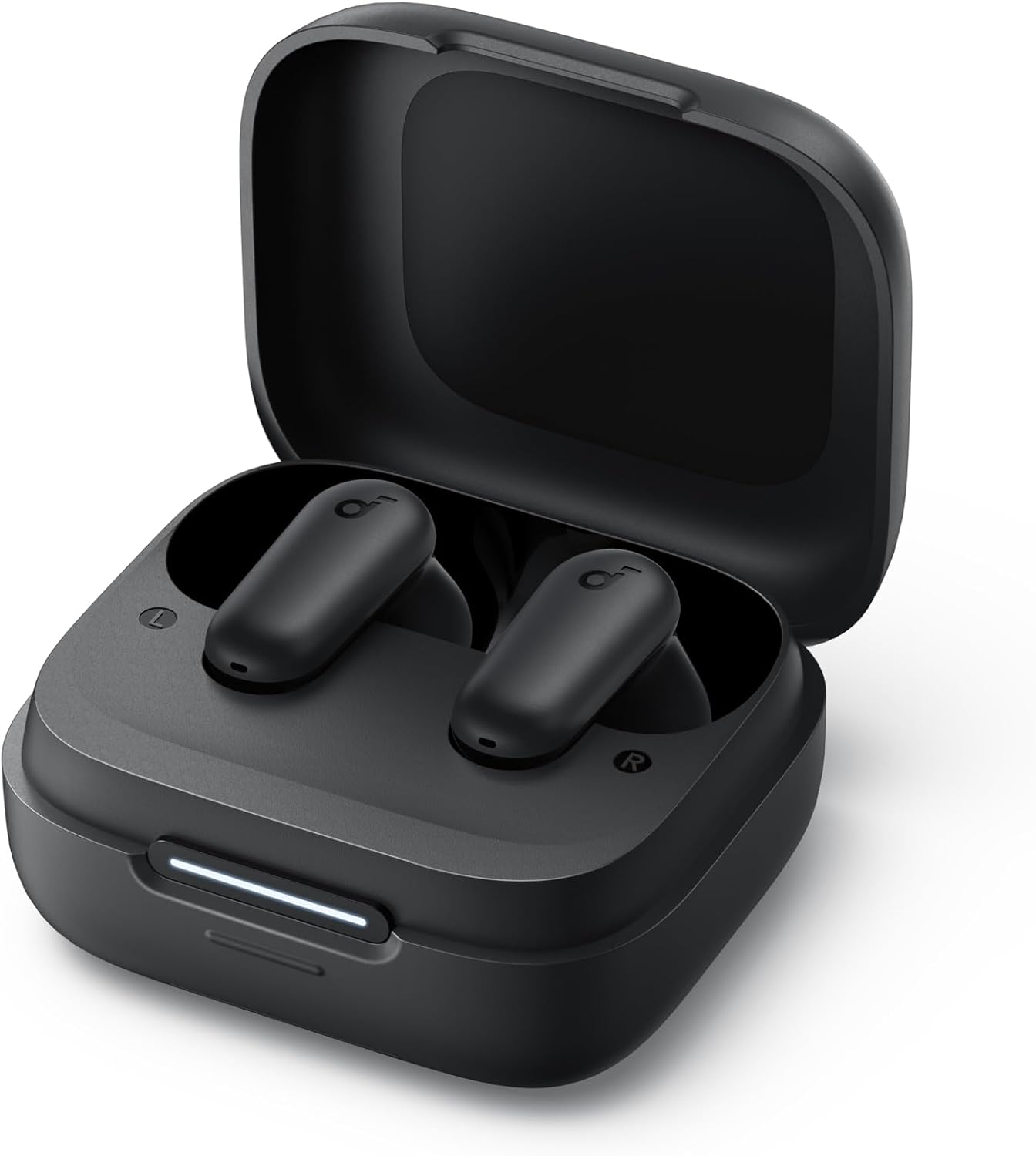 Soundcore By Anker R50i NC True Wireless Earbuds 10mm Drivers with Big Bass, Bluetooth 5.3, 45H Playtime, IP54, AI Clear Calls with 4 Mics, 22 Preset EQs via App-Black, 18 Months Warranty