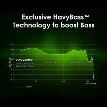 Oraimo FreePods 3C (OEB-E104DC), ENC Calling Noise Cancellation, powerful bass 4 mics, Long Playtime True Wireless Earbuds IPX5-Water Resistant, Via App – Black (1 Year Warranty)