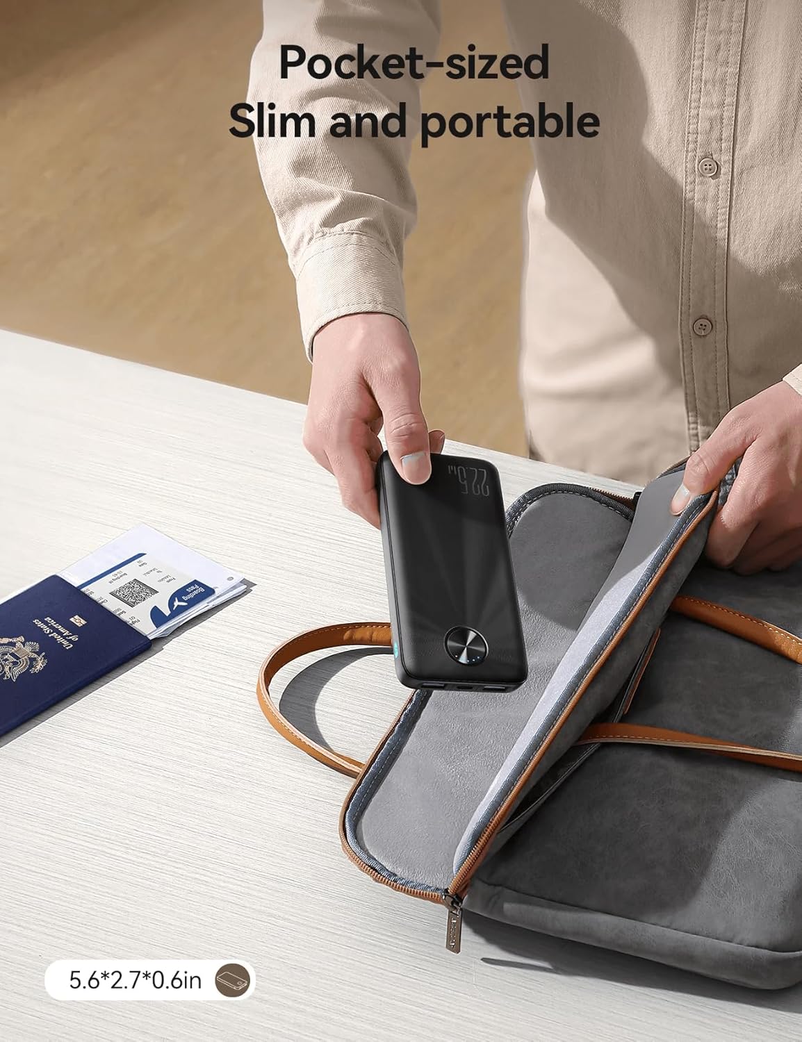 Joyroom JR-PBF15 22.5W 10000mAh LED Fast Charging Power Bank, Black|12 Months Warranty