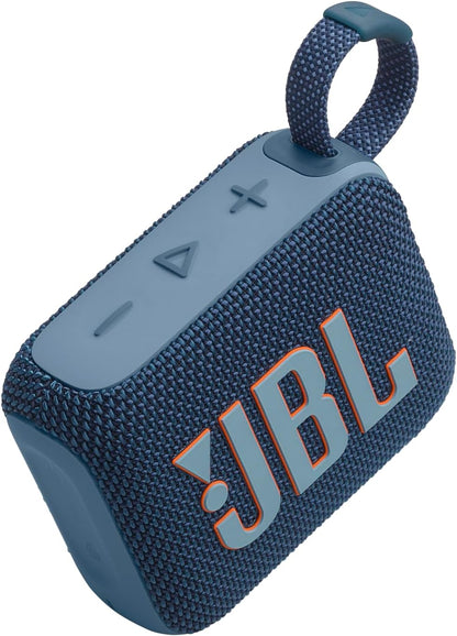 JBL Go 4 Portable Bluetooth Speaker: JBL Pro Sound, Deep Bass | 7+2 Hours Runtime with Playtime Boost | IP67 Waterproof & Dustproof | Multi-Speaker Connection | Vibrant Blue | 1 Year Local warranty