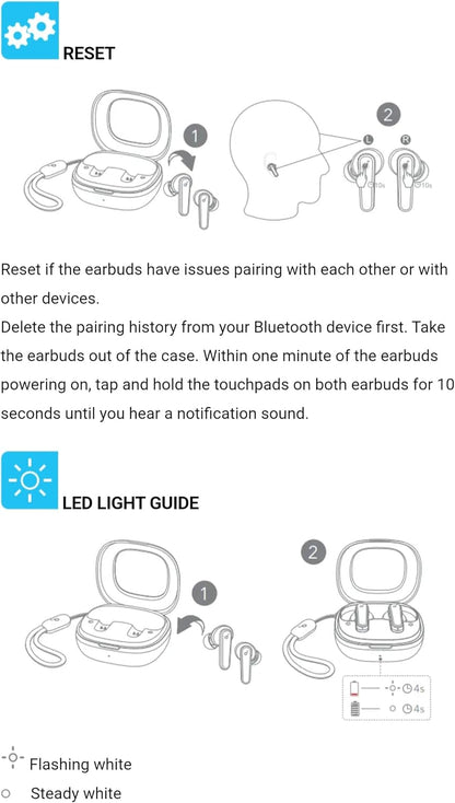 Anker Soundcore R50i True Wireless In-Ear Earbuds (TWS), IPX5-Water Resistant, Clear Calls with Stereo Sound, Super Low Latency, App with 22 Preset EQs, Soft Touch Black, 18 Months Warranty