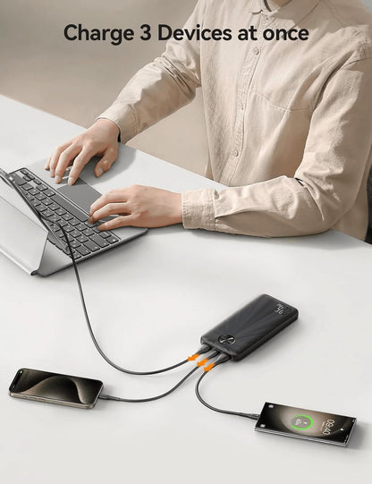 Joyroom JR-PBF15 22.5W 10000mAh LED Fast Charging Power Bank, Black|12 Months Warranty