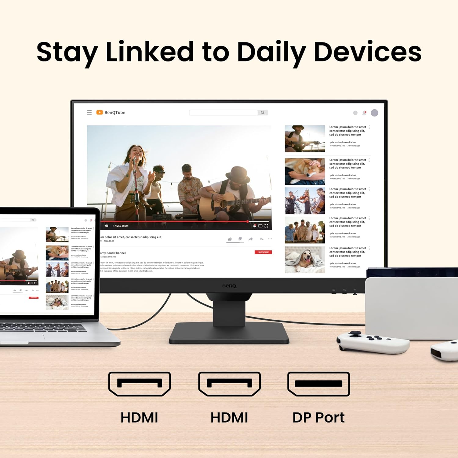 BenQ GW2790 27" Gaming Monitor | Smooth 100Hz | True 99% sRGB Color | Eye Protection | Sleek Frameless Design | Multiple Connections | Built-in Audio | Ready to Use | 3 Year Warranty