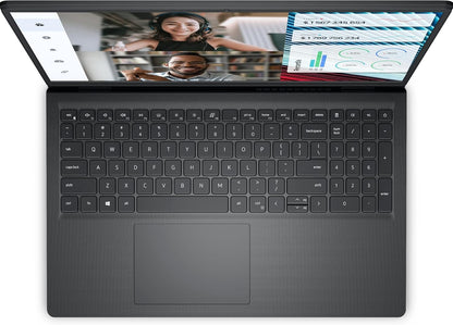 Dell Vostro 3530 Laptop - 13th Intel Core i7-1355U 10-Cores, 8GB RAM, 512GB SSD, Intel UHD Graphics, 15.6" FHD (1920 x 1080) 120Hz 250 nits Anti-Glare LED Backlit Narrow border, Ubuntu - Carbon Black