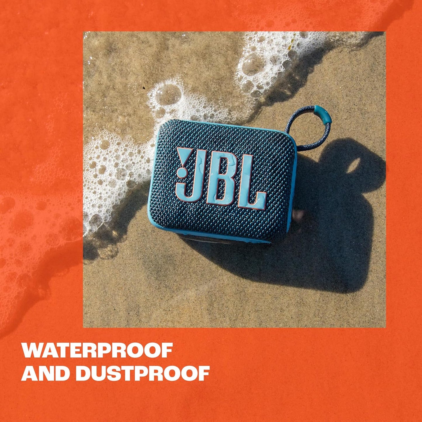 JBL Go 4 Portable Bluetooth Speaker: JBL Pro Sound, Deep Bass | 7+2 Hours Runtime with Playtime Boost | IP67 Waterproof & Dustproof | Multi-Speaker Connection | Vibrant Blue | 1 Year Local warranty