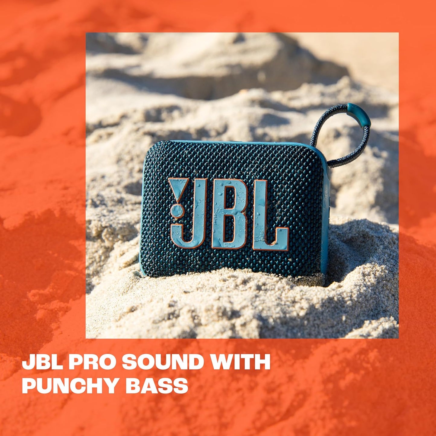 JBL Go 4 Portable Bluetooth Speaker: JBL Pro Sound, Deep Bass | 7+2 Hours Runtime with Playtime Boost | IP67 Waterproof & Dustproof | Multi-Speaker Connection | Vibrant Blue | 1 Year Local warranty